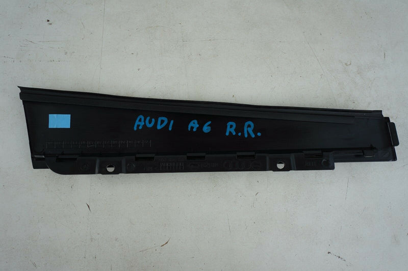 AUDI A6 (C7/4G) 2012-ON REAR RIGHT DOOR TRIM PANEL PILLAR BLACK 4G0839902