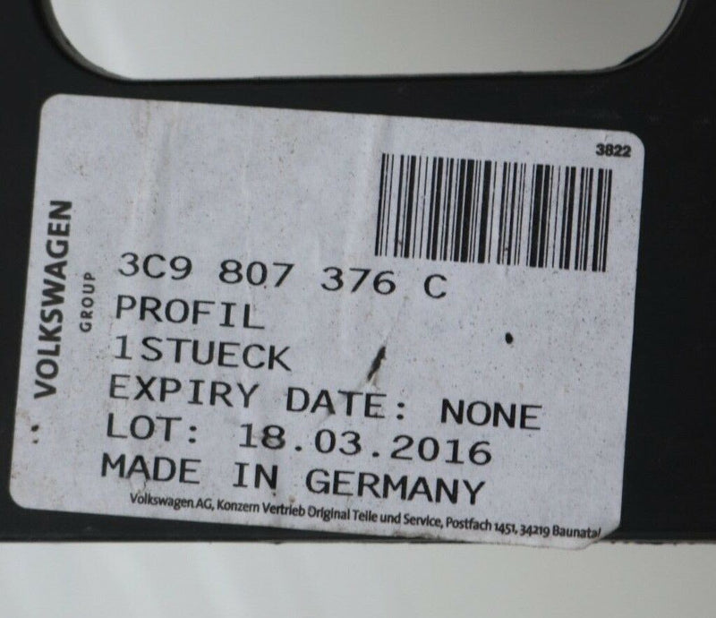 VW PASSAT B6 2006-2011 REAR BUMPER RIGHT SIDE GUIDE BRACKET 3C9807376C