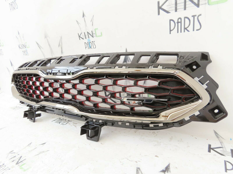 KIA CEED GT LINE 2019-ON FRONT BUMPER RADIATOR GRILL BLACK RED GLOSS *NEW*