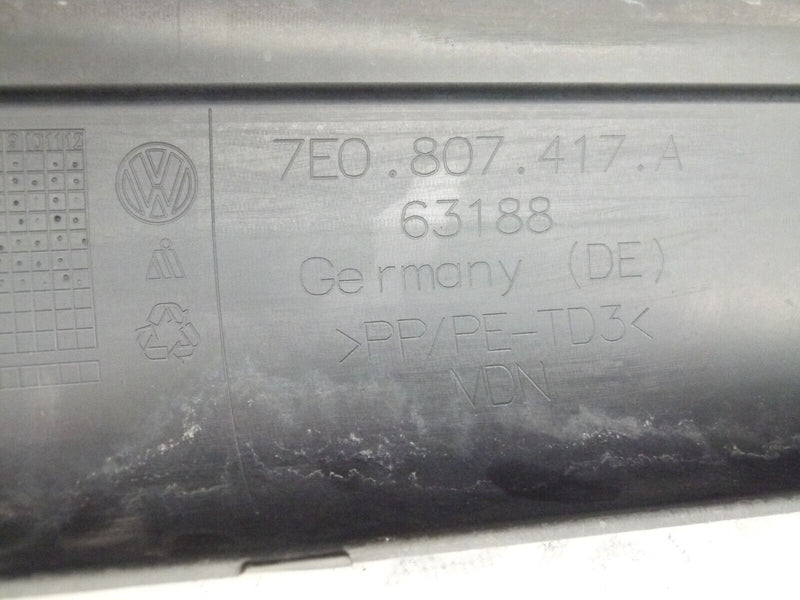 VW TRANSPORTER 2013-2015 REAR BUMPER MOULDING TRIM GENUINE 7E0807417