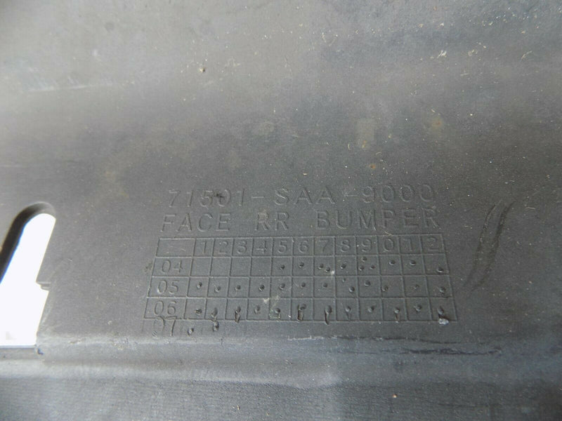 HONDA JAZZ REAR BUMPER 2004 - 2008 GENUINE 71501-SAA-9000
