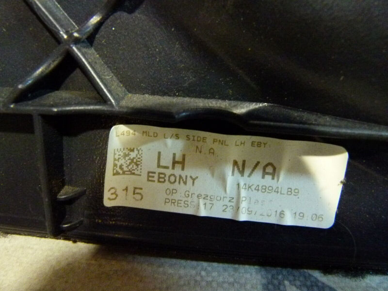 RANGE ROVER SPORT 13-17 BOOT LOAD SPACE LEFT SIDE AIR CON PANEL DK6245431A