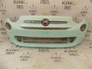 FIAT 500 2015-ON FACELIFT FRONT BUMPER POP MINT +BADGE GENUINE  735619476