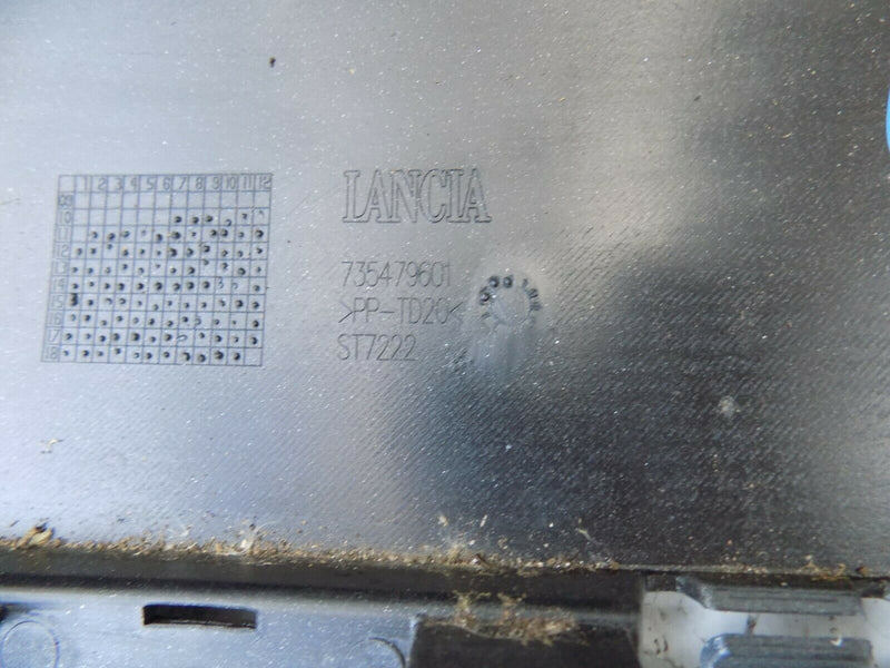 CHRYSLER LANCIA YPSILON (846) 2012-ON REAR BUMPER GENUINE SILVER 735479601