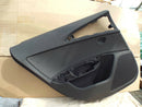 Audi A6 C7 11-14 Saloon Rear Door Card Black Leather Left Passenger Side N/S