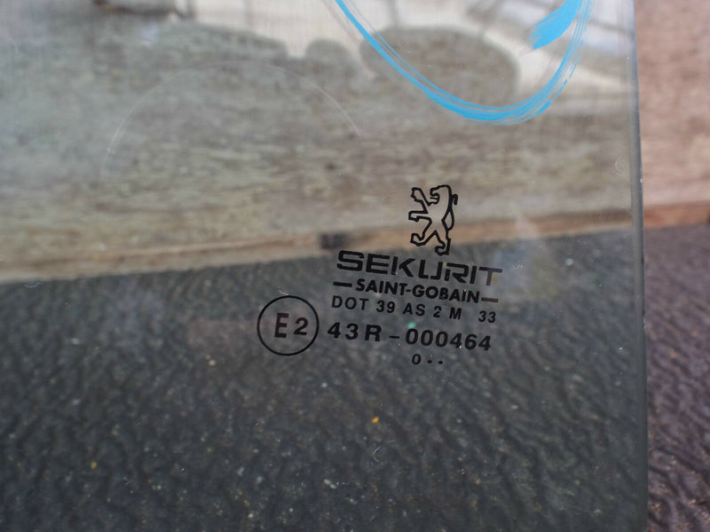 Peugeot 206 1998-2009 5 DR Rear Door Window Glass  Right Driver Side O/S