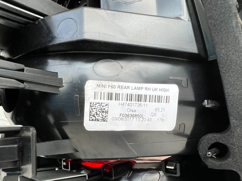 MINI COUNTRYMAN F60 2017-2020 DRIVER SIDE REAR LIGHT F03636850L
