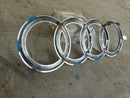 AUDI CHROME EMBLEM RINGS LOGO GENUINE