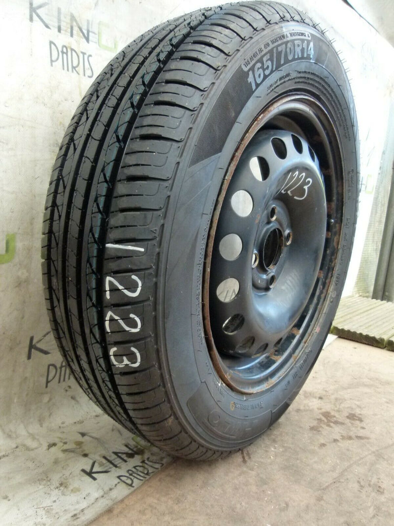 VW UP E-UP 1S GENUINE SPARE WHEEL 14" 5JX14H2 ET35 TYRE 165/70 R14