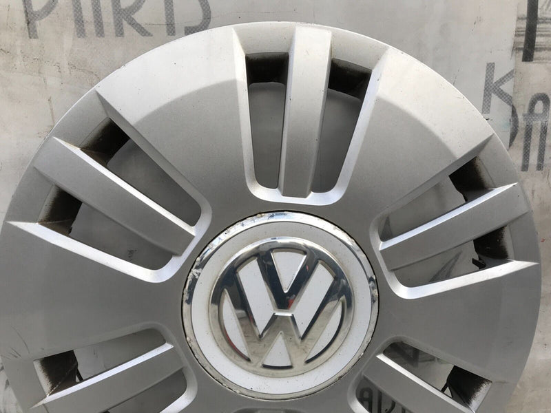 VW UP 2011-2017 FOX GENUINE 14" WHEEL TRIM CAP COVER WITH CLAMP 1S0601147D