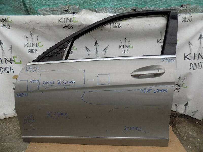 MERCEDES C CLASS W204 PASSENGER FRONT DOOR SILVER 07-14 A2047200105