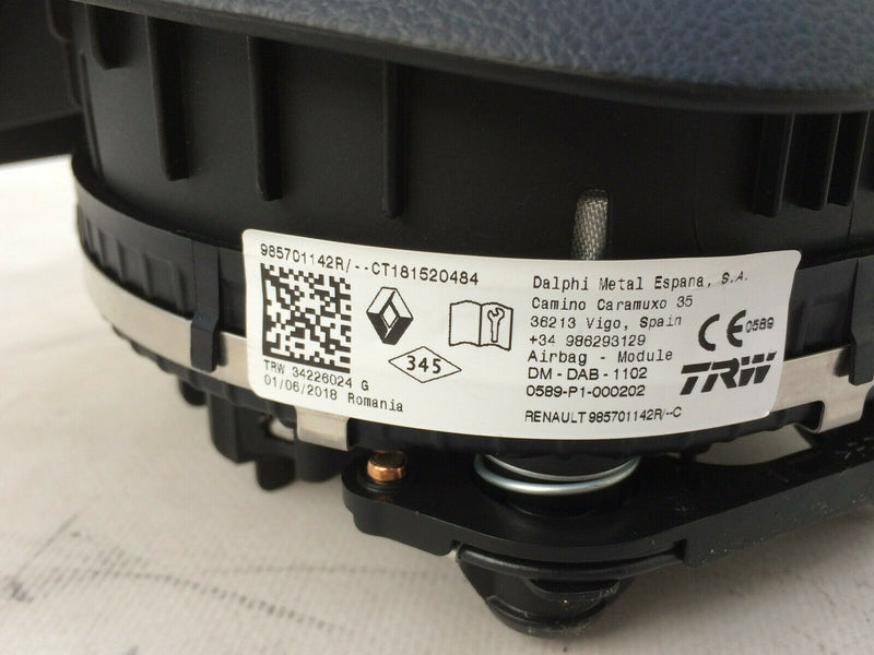 DACIA LOGAN 2018-2019 STEERING WHEEL AIRBAG GENUINE RIGHT DRIVER SIDE 985701142R