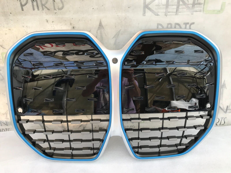 BMW i4 G26 2022-2024 FRONT BUMPER RADIATOR GRILL GRILLE 8738565 (iCAM HOLE)