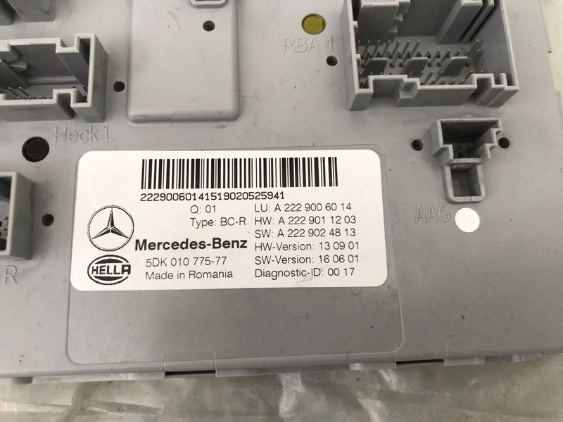 MERCEDES GLC X253 250 2016-21 BODY CONTROL UNIT MODULE, COMFORT BCM A2229006014