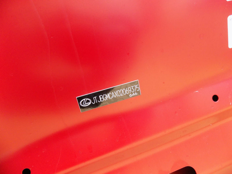 LEXUS RX 350 450 MK4 2015-ON GENUINE ALUMINUM BONNET HOOD PANEL IN RED