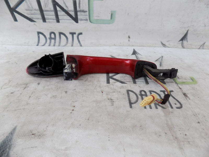 JAGUAR XJ (X351) 2010-2019 FRONT LEFT DOOR EXTERNAL HANDLE IN RED *N2