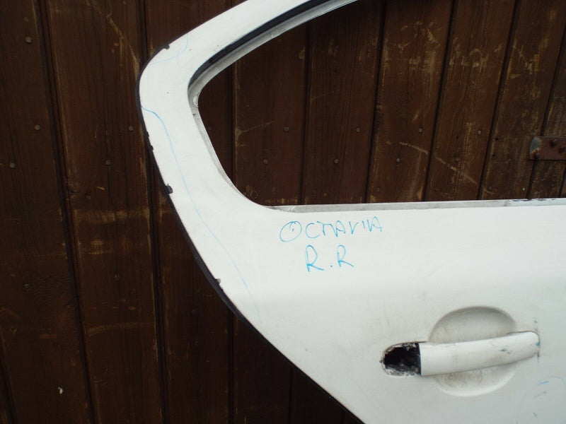 Skoda Octavia MK2 2004-2008 Rear Door Right Driver Side O/S White