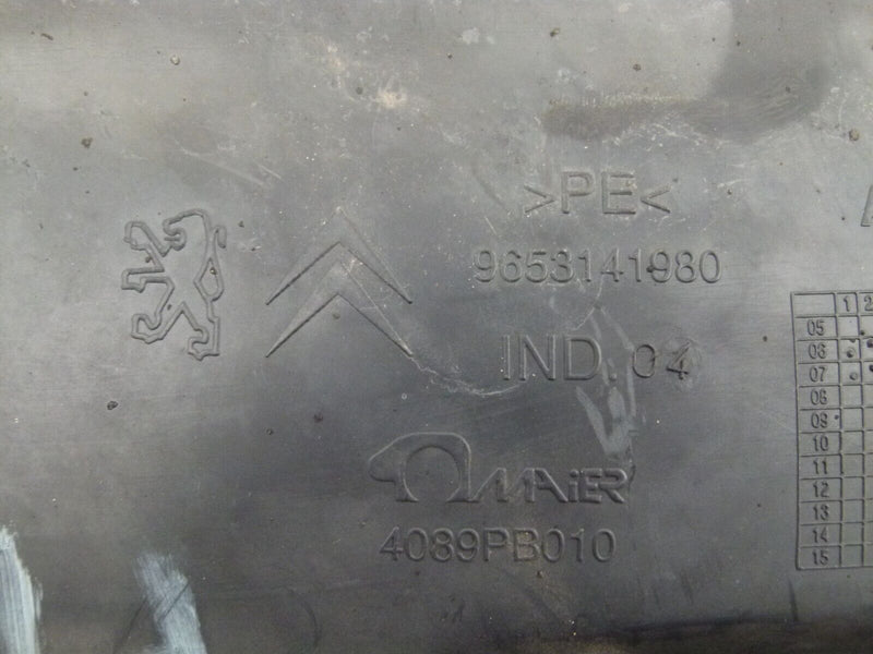 CITROEN C4 GRAND PIC 2010-13 FRONT RIGHT WHEEL MUD GUARD COVER 9653141980