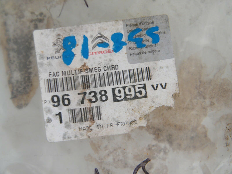 PEUGEOT 208 2012-ON DASHBOARD TRIM FRAME FOR MULTIMEDIA CENTRE CHROME (S38-18)