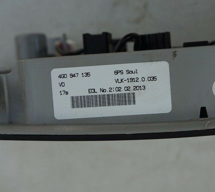 AUDI A6 (C7/4G) 2012-ON BLACK INTERIOR ROOF FRONT READING LIGHT 4G0947135