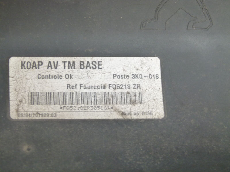 PEUGEOT EXPERT CITROEN DISPATCH 2016-22 FRONT BUMPER GENUINE 9808639977