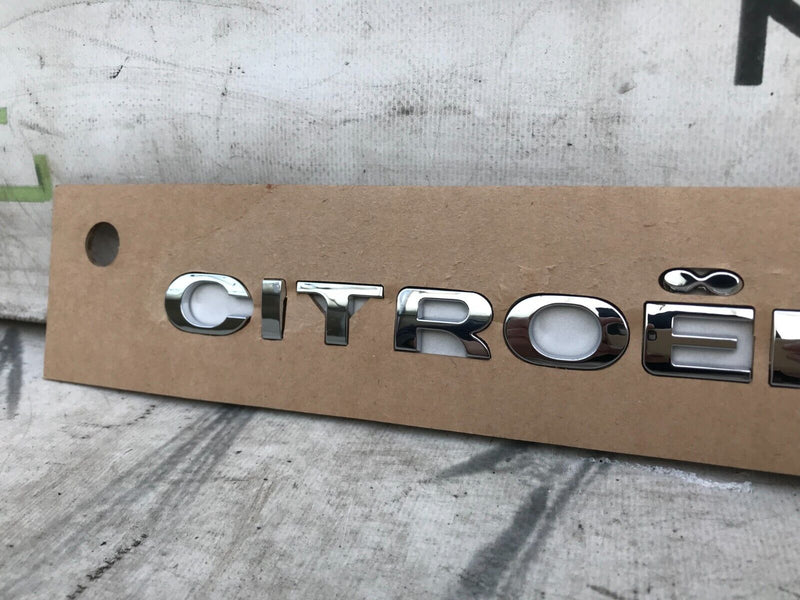 GENUINE CITROEN TAILGATE BOOT LID LETTERING CHROME BADGE EMBLEM C1 C2 C3 DS3 DS4