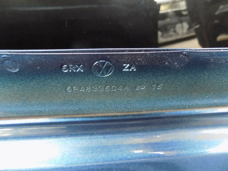 VW POLO MK5 2009-2017 REAR RIGHT SIDE DOOR PANEL IN BLUE 6R4833604A