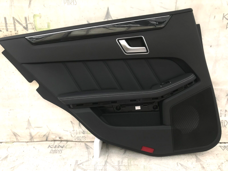 MERCEDES W212 2010-15 SALOON REAR DOOR LEATHER CARD COVER LEFT PASSENGER SIDE