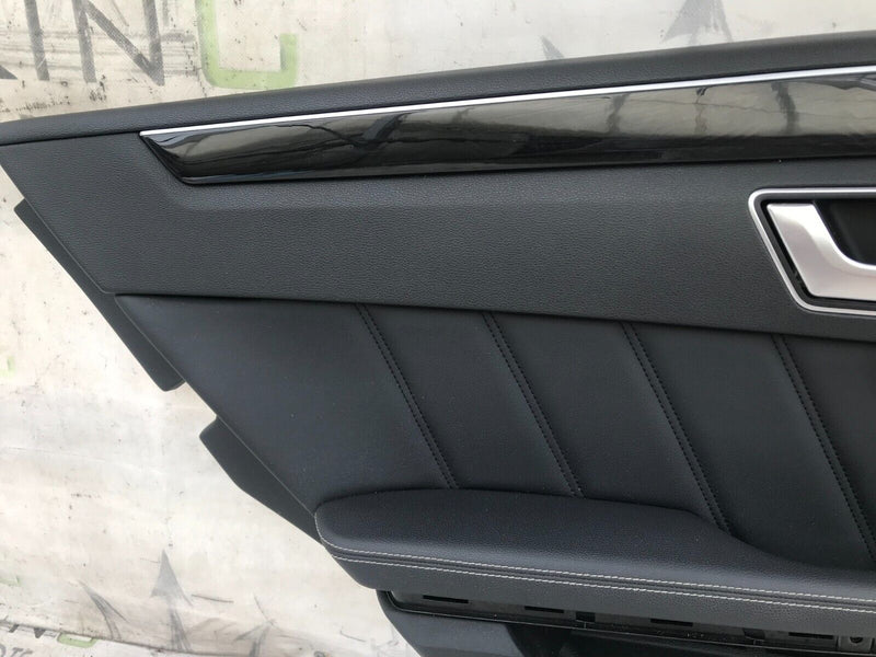MERCEDES W212 2010-15 SALOON REAR DOOR LEATHER CARD COVER LEFT PASSENGER SIDE