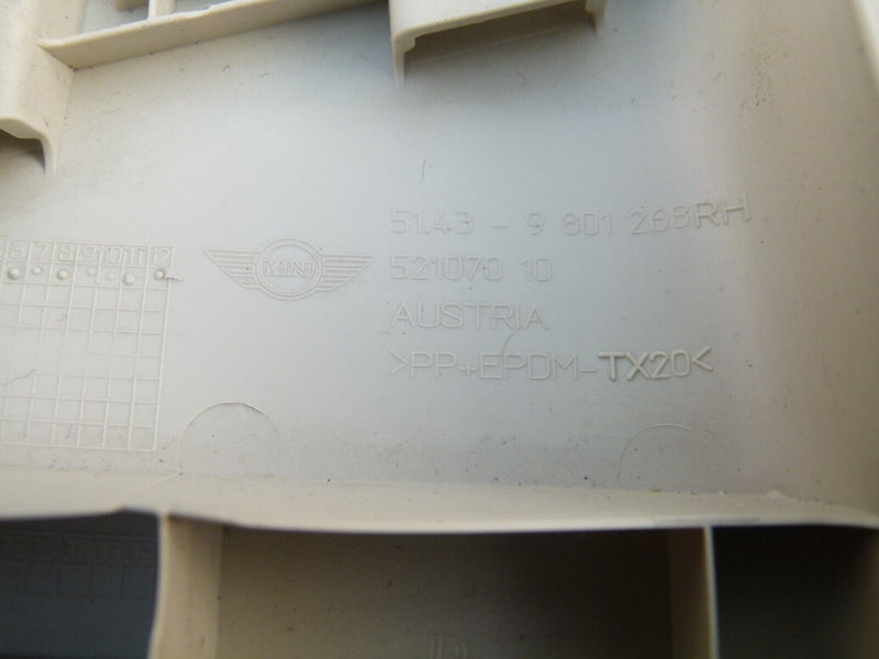 MINI COUNTRYMAN R60 2010-14 RIGHT C-PILLAR COLUMN TRIM GENUINE 9801268