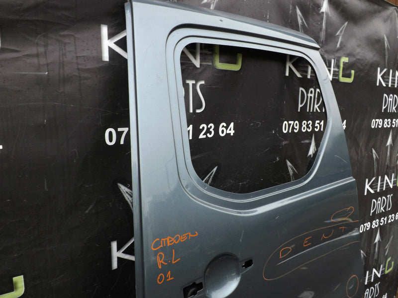 Peugeot Partner/Tepee/Kangoo 2008-On Left Passenger Side Sliding Door in Grey