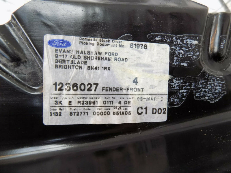 FORD KA MK1 1996-2007 FRONT FENDER WING PANEL LEFT PASSENER SIDE 1236027