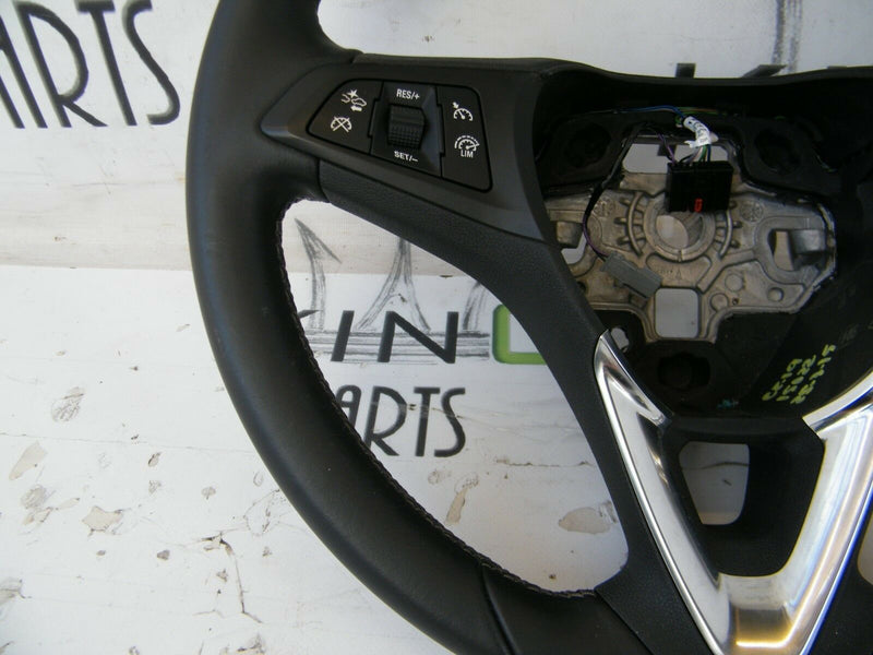 VAUXHALL CORSA E 2014-ON MULTIFUNCTION LEATHER STEERING WHEEL 453798480