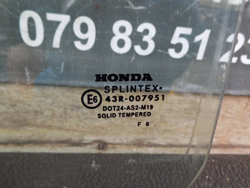 HONDA CR-V MK2 2006-2007 FACELIFT REAR LEFT WINDOW GLASS DOOR N/S PASSENGER