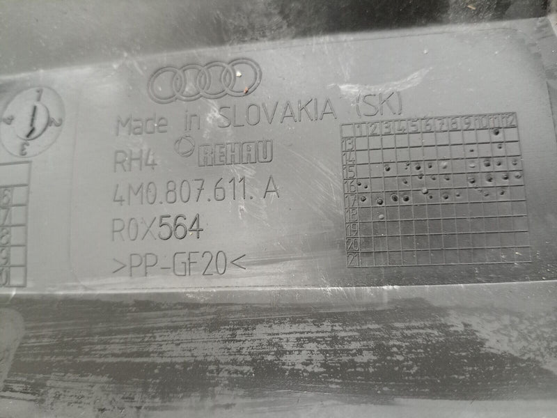 AUDI Q7 4M S LINE 2016-2019 FRONT BUMPER UNDER TRAY GENUINE 4M0807611A