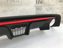 FIAT 500 ABARTH 595 LCI 2016-ON REAR BUMPER DIFFUSER & TRIM MOULDING in RED