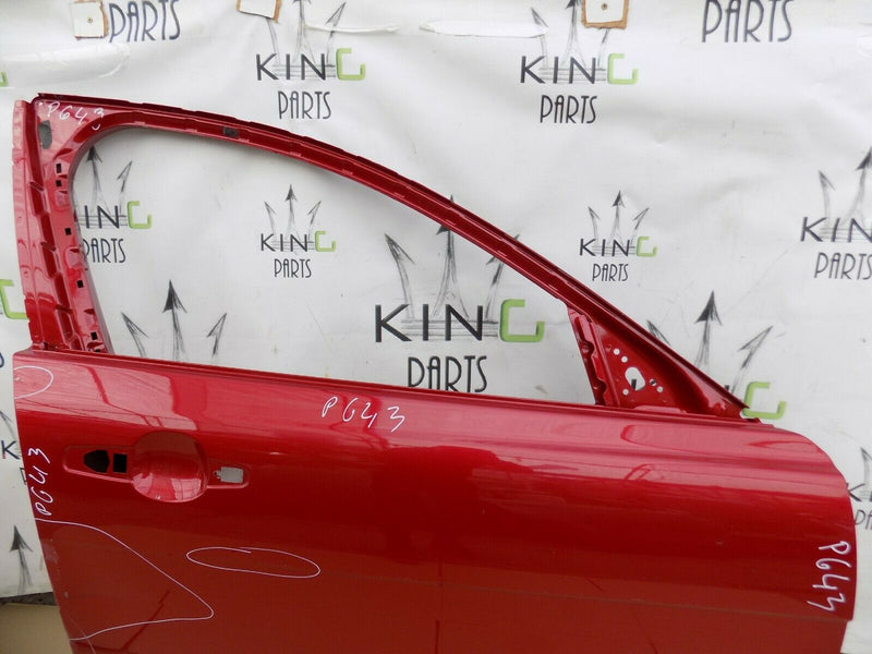 JAGUAR XE 2015-ON FRONT RIGHT DOOR PANEL IN RED *DAMAGE*