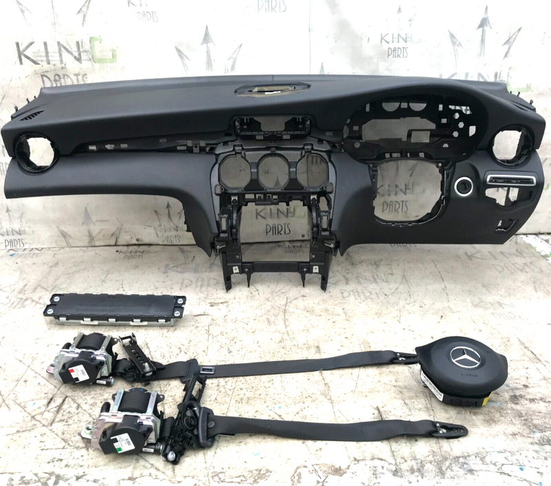 MERCEDES GLC X253 16-21 AIRBAG KIT 2x FRONT SEAT BELT 3x AIR BAG & DASHBOARD