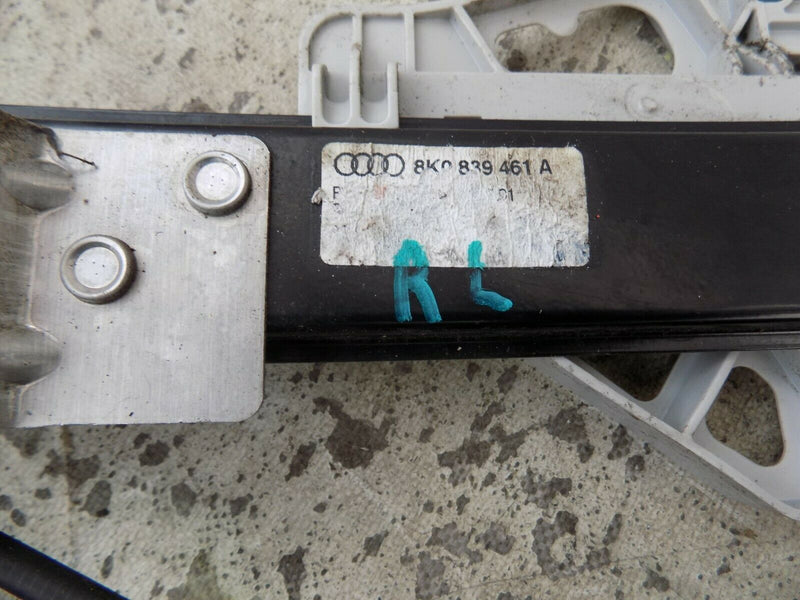 AUDI A4 B8 2009-2015 REAR PASSENGER SIDE LEFT WINDOW REGULATOR 8K0839461A