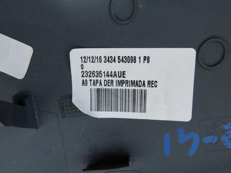 PEUGEOT 208 2012-17 RIGHT DOOR WING MIRROR CAP COVER IN PRIMER 232635144 /S02-41