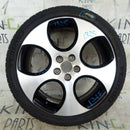 VW POLO 6R GTI 17" WHEEL ALLOY RIM & TIRE 7JX17H2 ET46 6R0601025S GENUINE