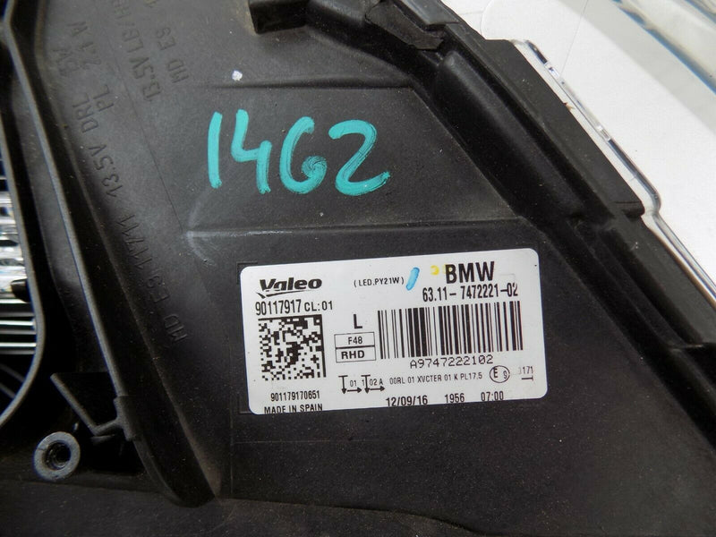 BMW X1 F48 2015-19 FULL LED HEADLIGHT HEADLAMP LEFT GENUINE 6311747222102