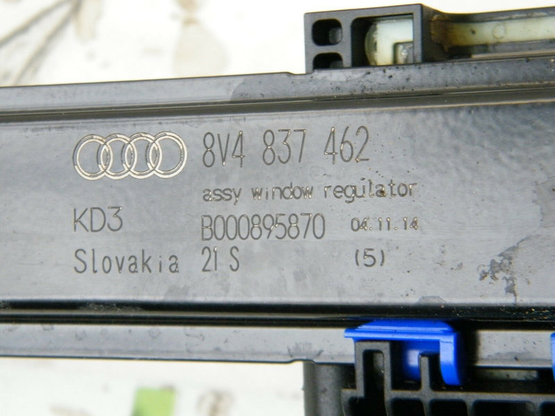 AUDI A3 8V 2012-2016 S-LINE 5DR RIGHT FRONT ELECTRIC WINDOW REGULATOR 8V4837462