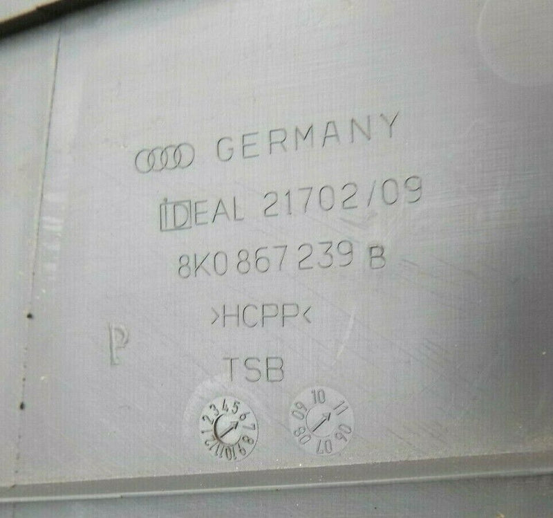 AUDI A4 (B8) 2008-2015 FRONT LEFT SIDE B-PILLAR INTERIOR TRIM LOWER PANEL *N2