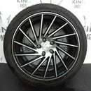 18'' INCH 1AV ZX1 ALLOY WHEEL 18X 8J ET42 BLACK POLISH TYRE 245/40 GOODYEAR