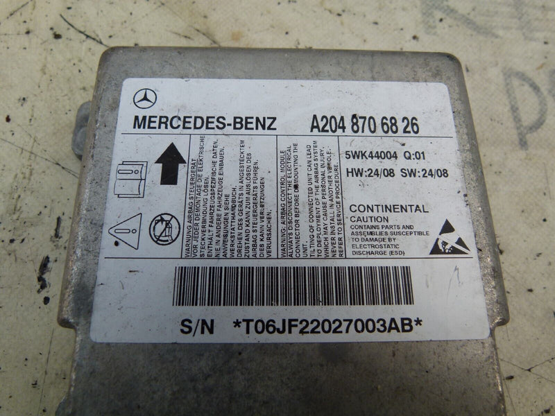 MERCEDES C W204 2007-2011 AIR B4G SRS MODULE UNIT GENUINE A2048706826