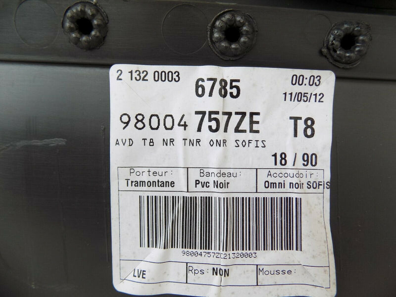 PEUGEOT 3008 2008-2016 FRONT RIGHT DRIVER DOOR CARD INNER COVER 98004757ZE *II