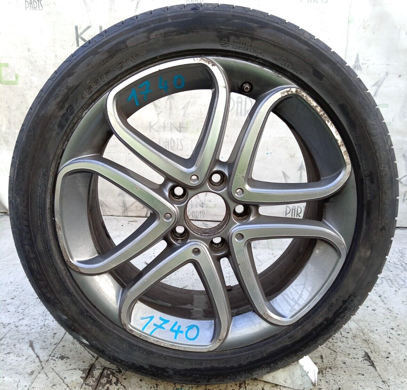 MERCEDES W246 11-18 ALLOY WHEEL RIM 17' 7.5Jx17x52.5 & TYRE 225/45/17 R17