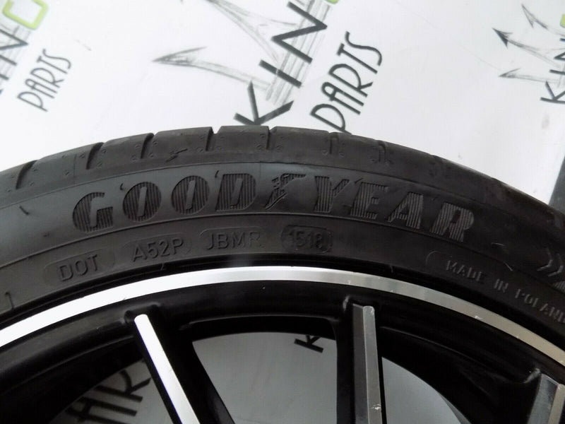 18'' INCH 1AV ALLOY WHEEL 18X 8J ET42 BLACK POLISH + TYRE 245/40 GOODYEAR