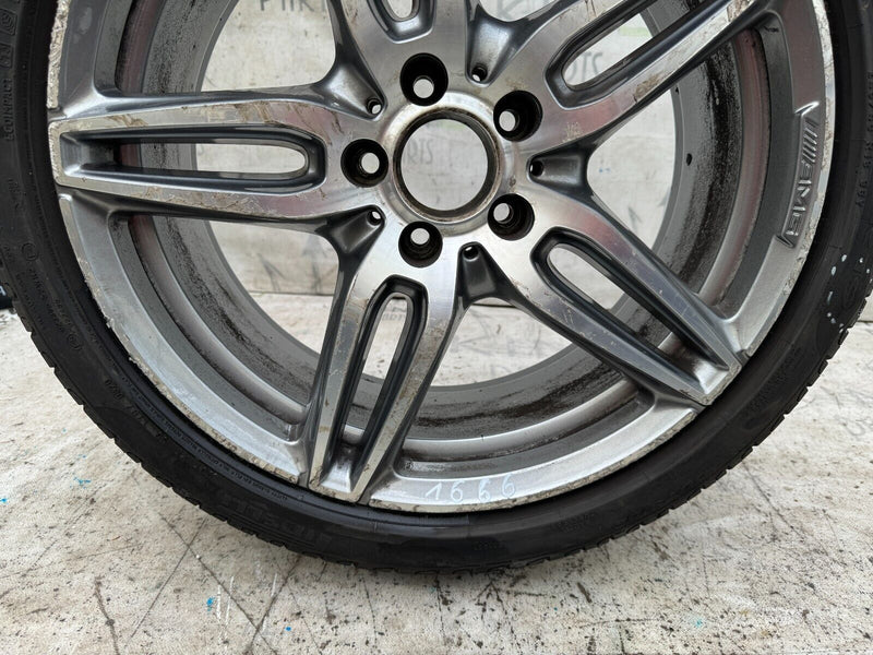 MERCEDES E W212 AMG ALLOY WHEEL RIM 19' 8Jx19H2 ET43 & TYRE 245x40 R19